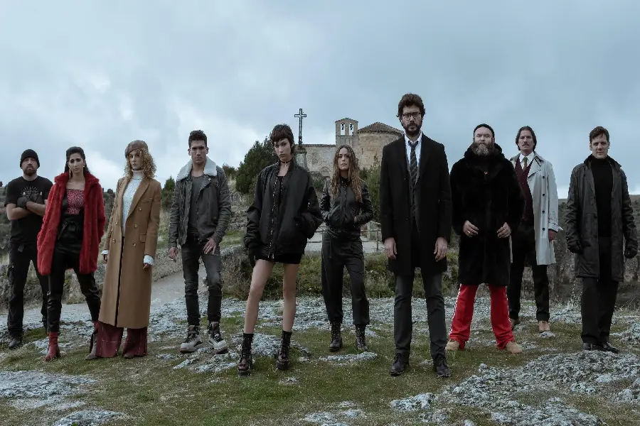 Money Heist Cast Group Photo from the Popular Series