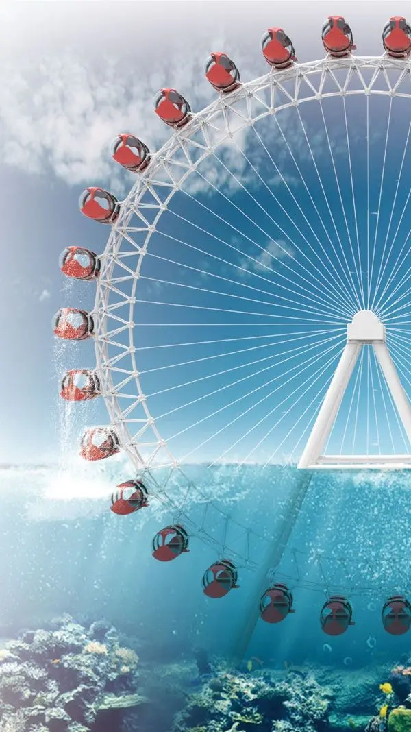 Download Profile Picture of Half-Submerged Ferris Wheel