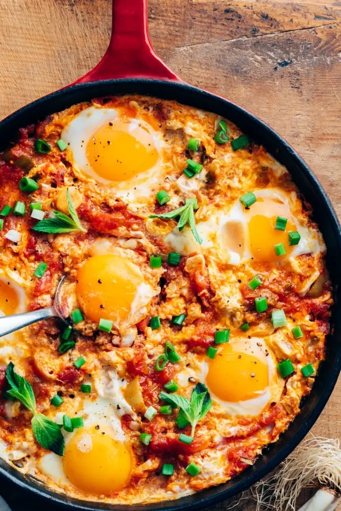 Popular Turkish Breakfast Dish - Menemen Photo