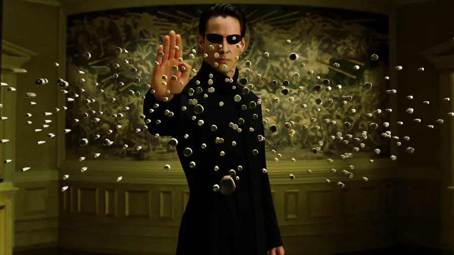 Keanu Reeves Action Scene in Matrix