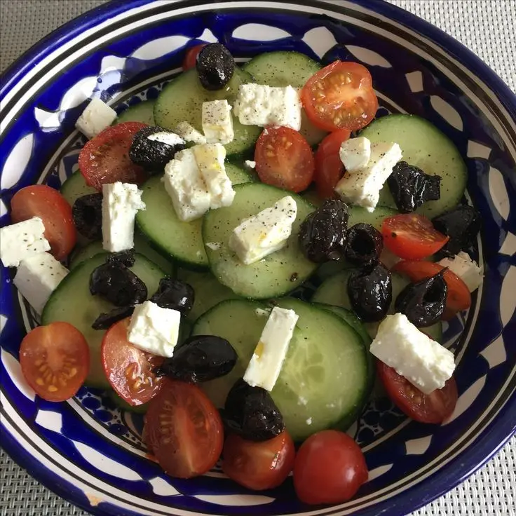 Download Profile Pictures of Greek Salad with Black Pepper