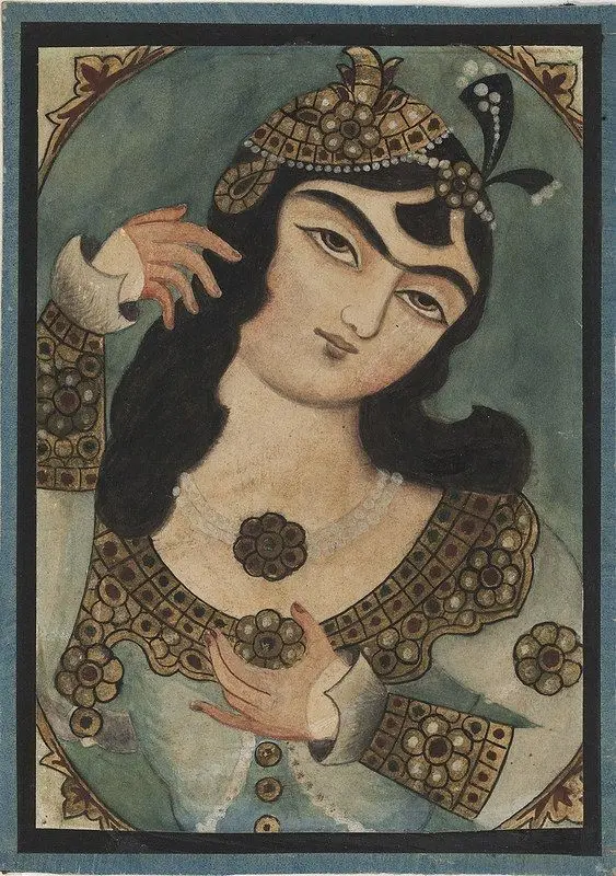 Download High-Quality Painting of Beautiful Iranian Girl