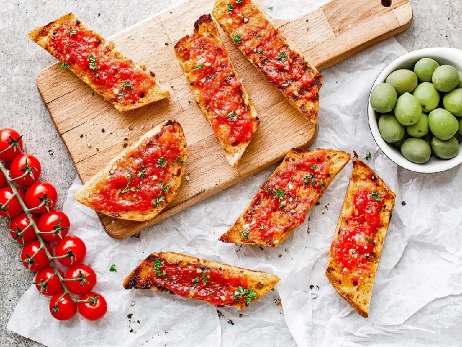 Spanish Breakfast Pan Con Tomate