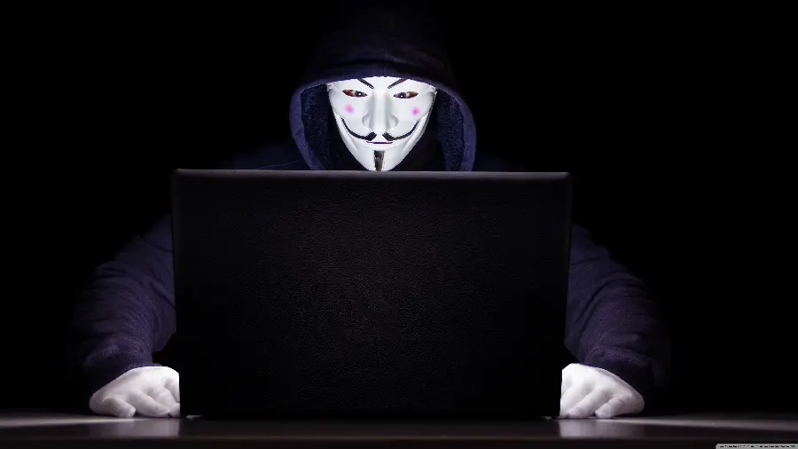 Hacker Black and White Wallpaper for Tech Enthusiasts