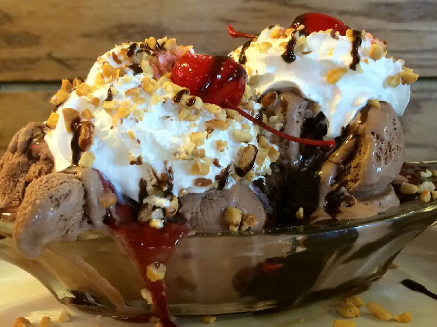 Delicious Chocolate Ice Cream with Nuts