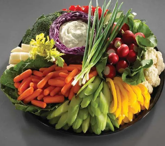 Download Vegetable Platter Arrangement Photo