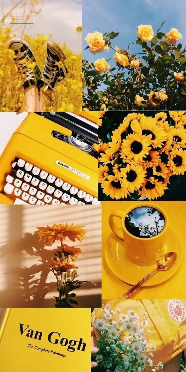 Download Yellow Mosaic Photo for Presentations