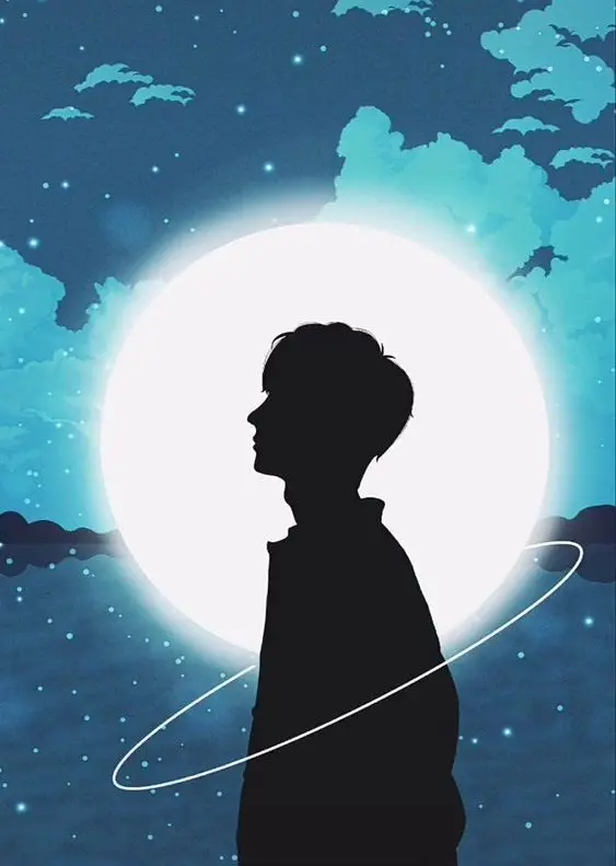 Full Moon Profile Picture for Boys in High Quality