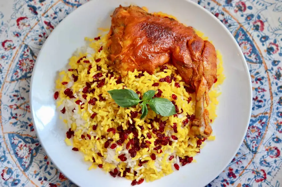 Zereshk Polo with Chicken Photo