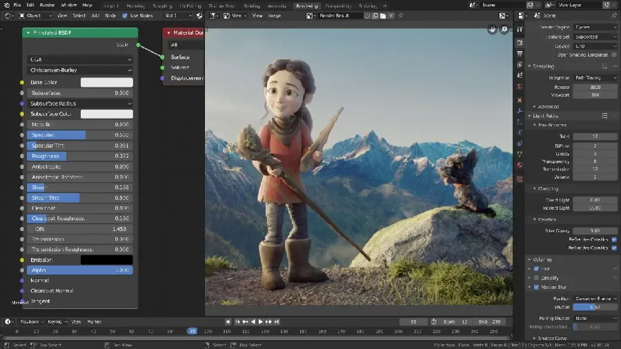 Photo of Blender 3D Modeling Software Interface