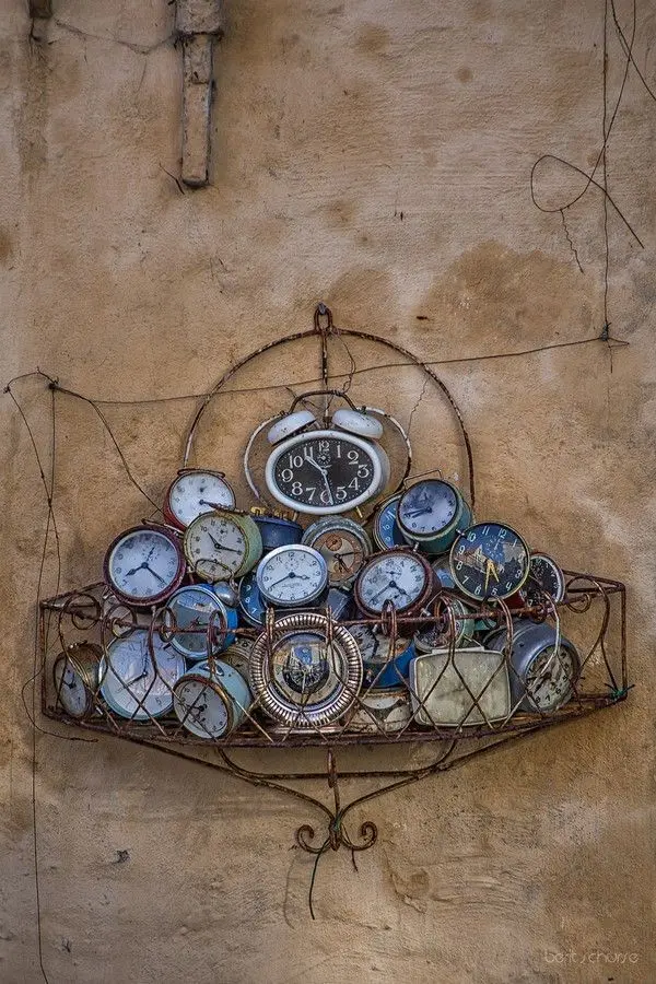 Download Old Clocks on Mud Wall Images