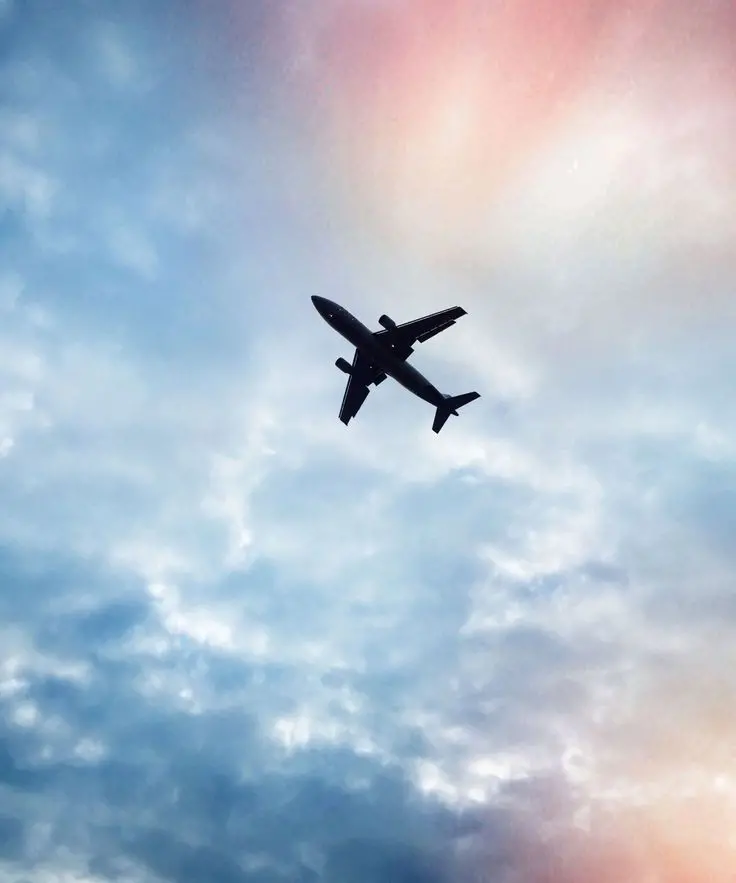 Download Airplane in Distant Sky Wallpaper