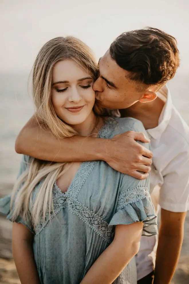 Download Profile Picture of Boy Kissing Cheek