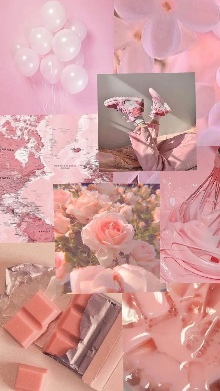 Download Pink Mosaic Image for PowerPoint Backgrounds