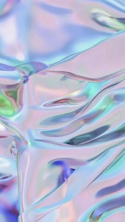 Download High-Quality Blue Holographic Wallpaper