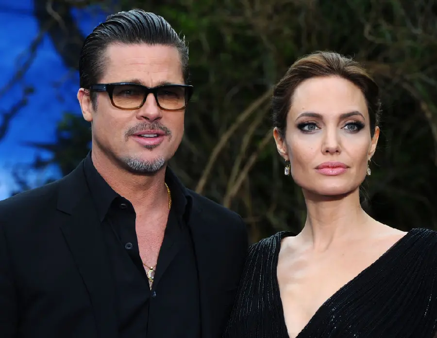 Angelina Jolie with Husband Photo for Fans