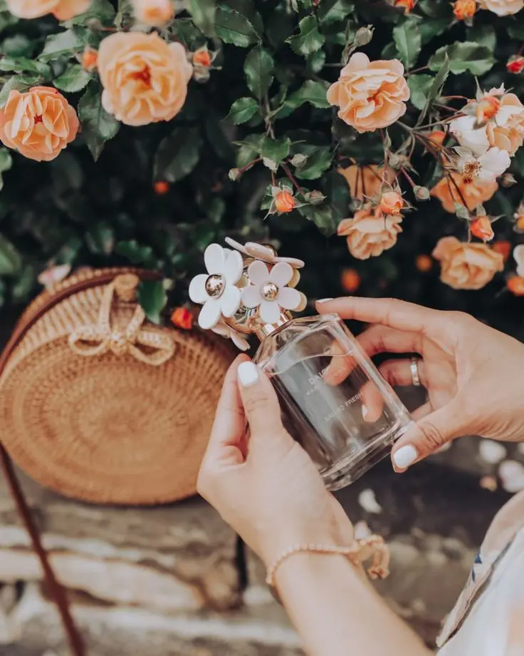 Download Image of Women's Perfume with Beautiful Flowers