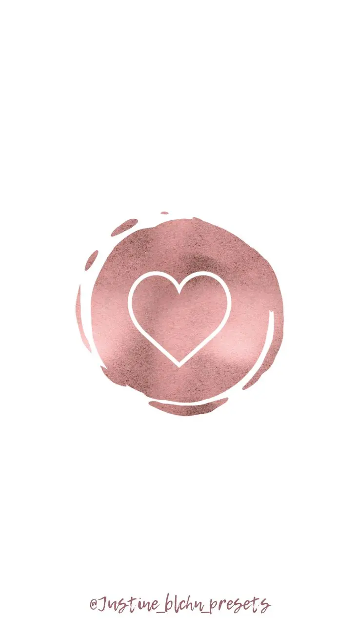 Download Pink Heart Theme Highlight Cover