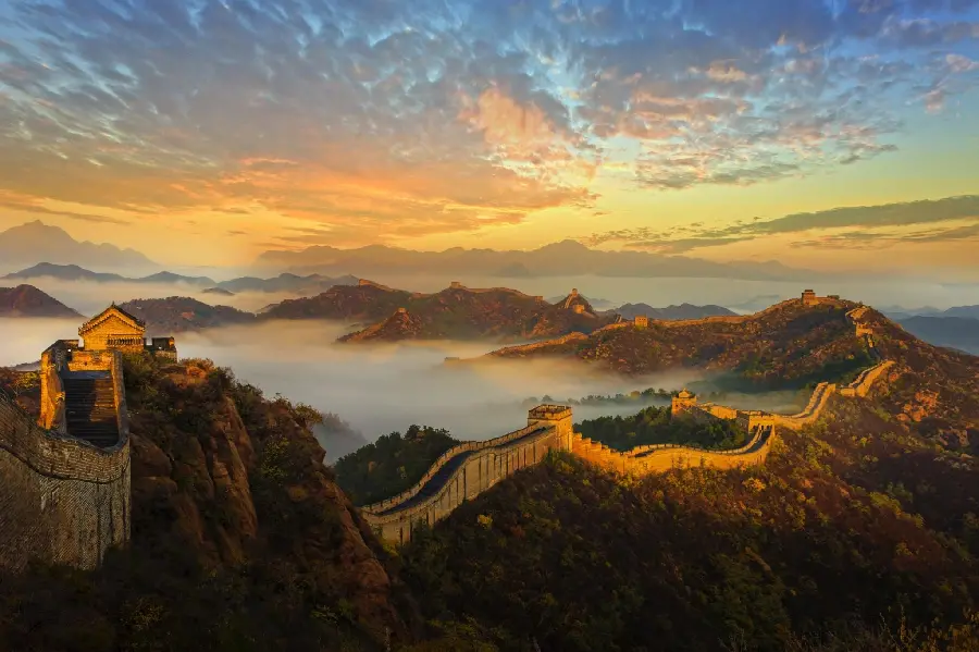 Great Wall of China Aerial View in High Quality