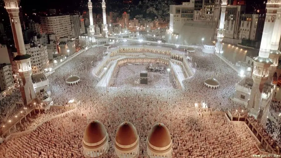 Image of Masjid al-Haram from Above