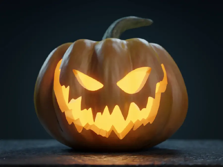Jack O Lantern Pumpkin Design for Halloween Decor