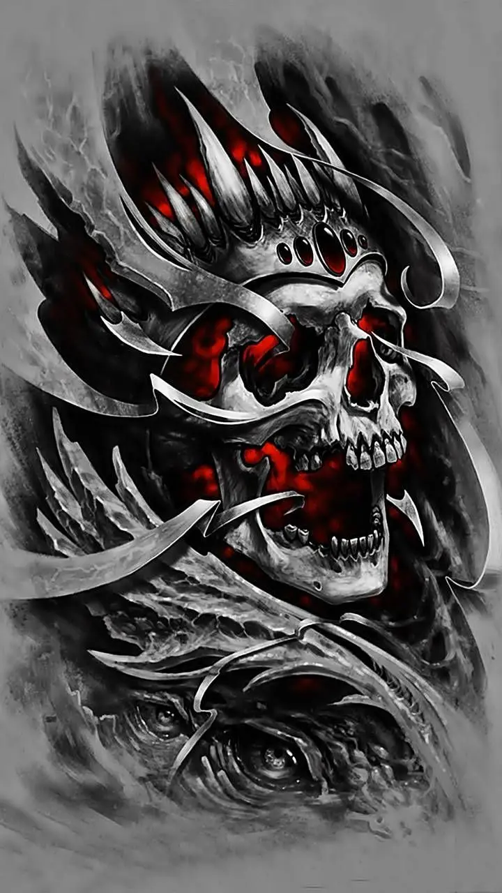 Download Scary Human Skull Wallpaper in HD and 4K