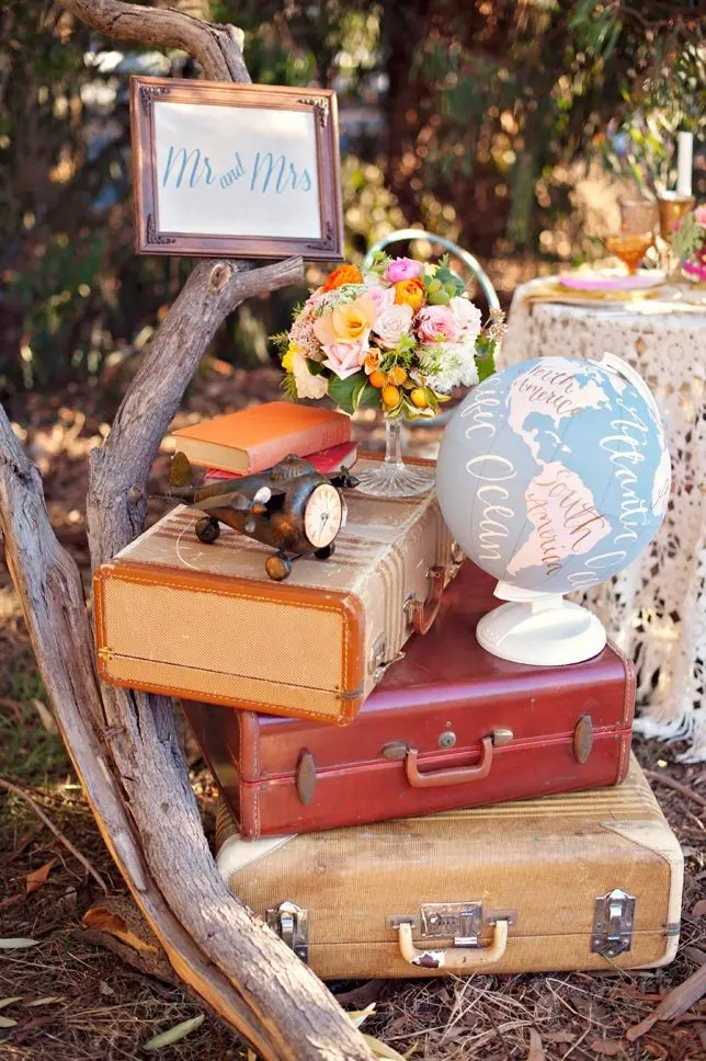 Download Background Image of Girly Travel Suitcase