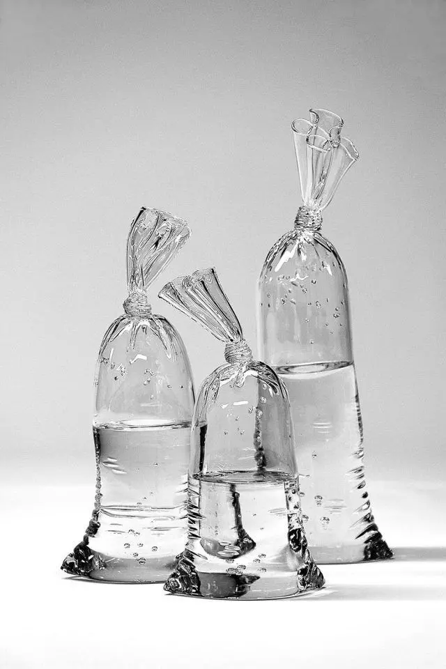 Download Background of Plastic Bags Filled with Water