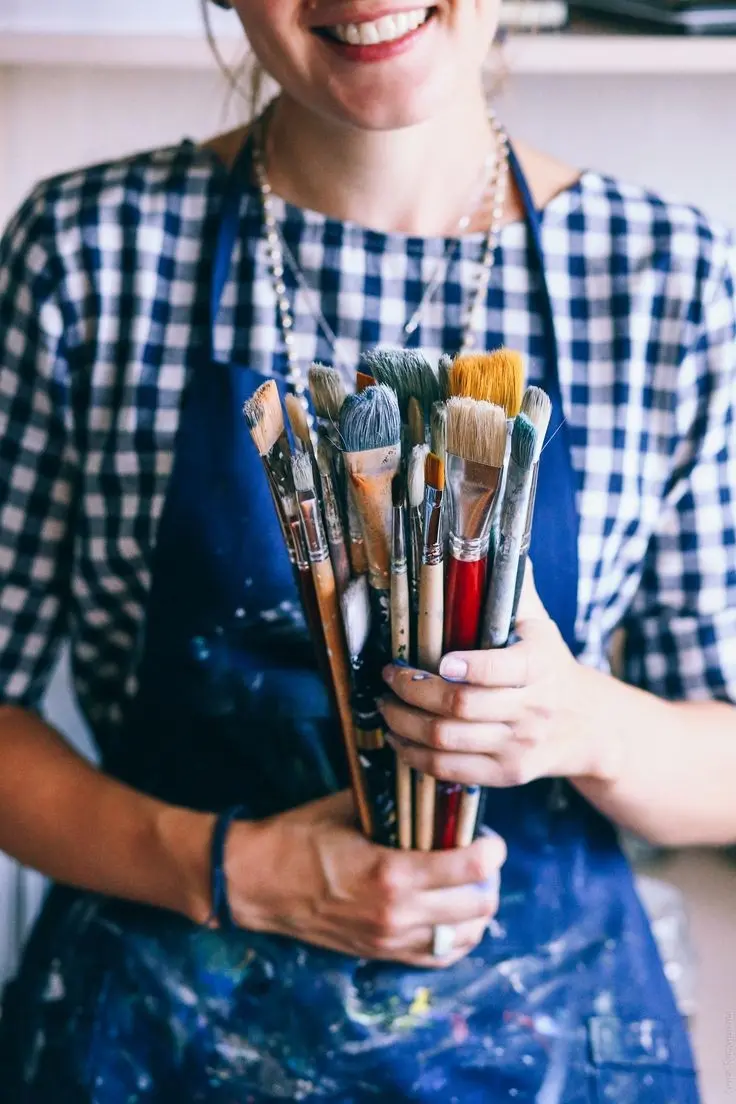 Painter Brushes High-Quality Image