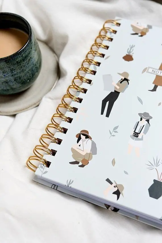 Minimalist Girl Themed Notebook - Simple and Elegant Design