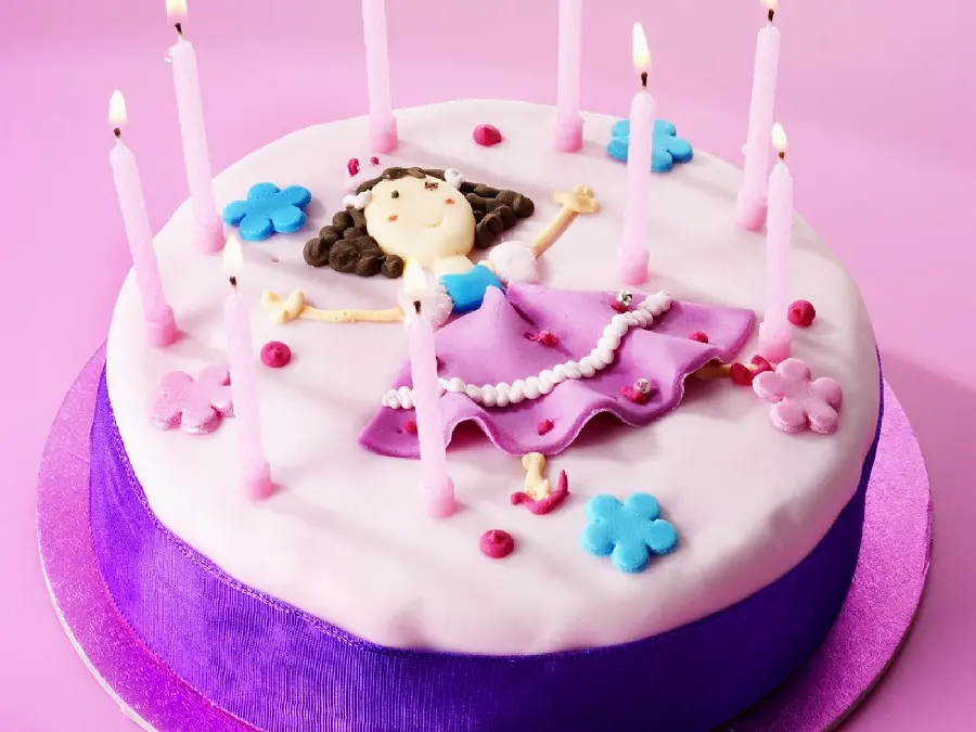 Girls Birthday Cake Photo