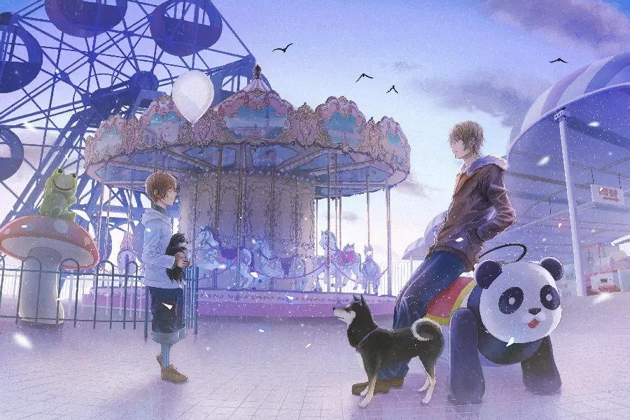 Download Ferris Wheel Anime Photo