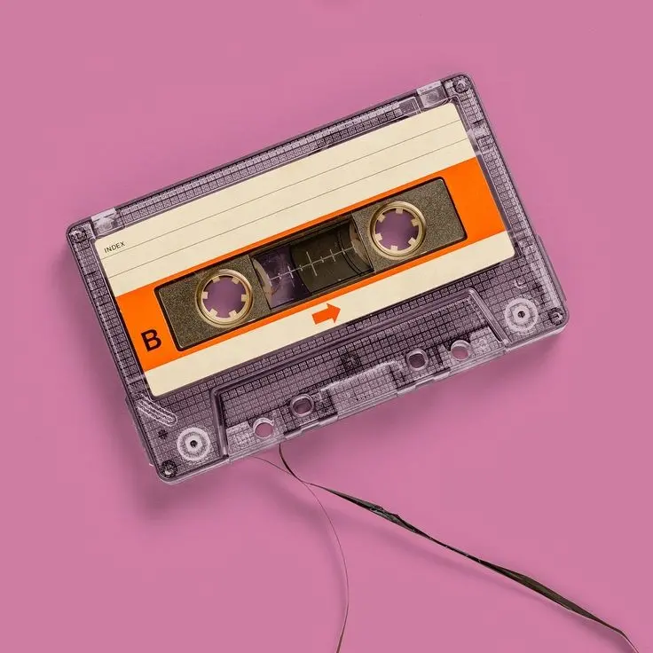 Download High-Quality Image of Nostalgic Cassette Tape