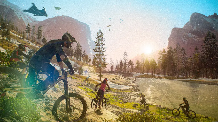 Explore the Race Tracks in Riders Republic