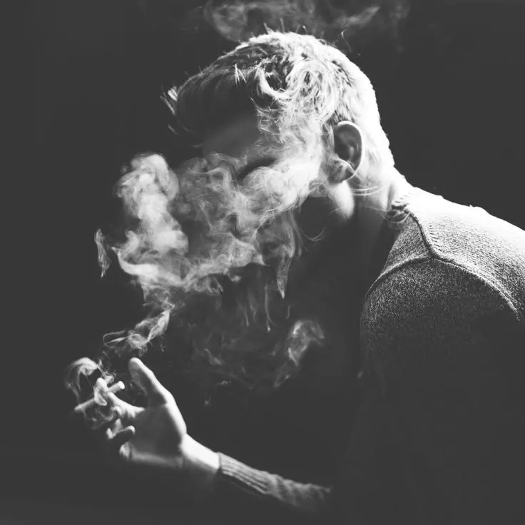 Download HD Wallpaper of Boy and Cigarette Smoke