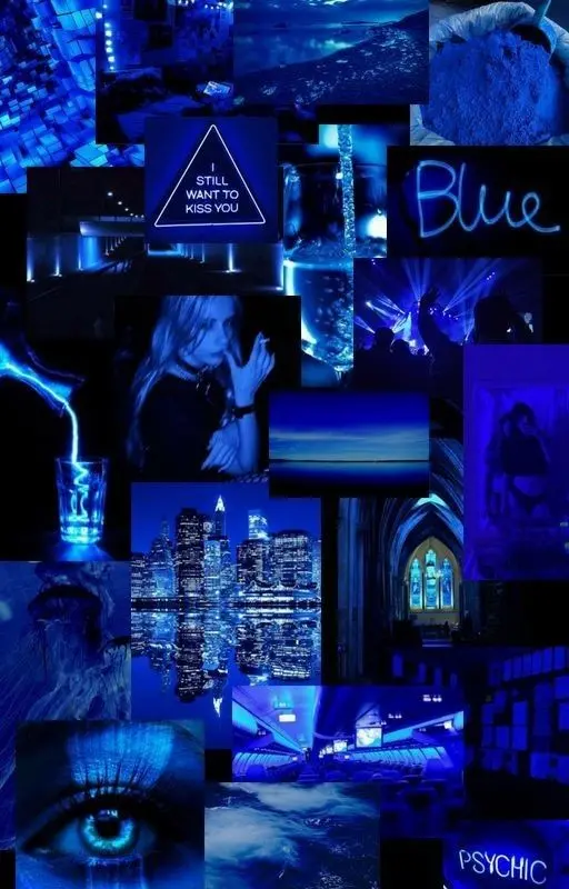 Blue Mosaic Wallpaper for Research Presentations
