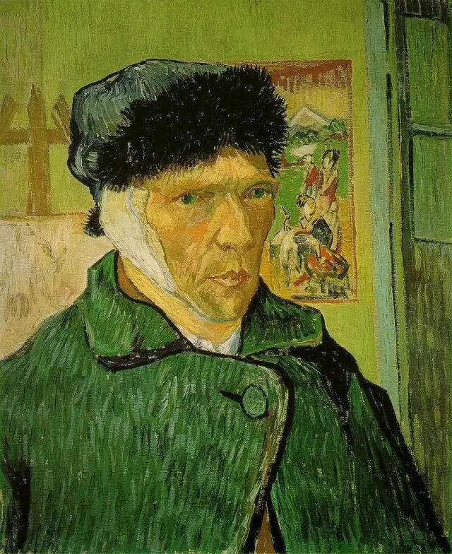 Bandaged Ear Self-Portrait by Vincent Van Gogh