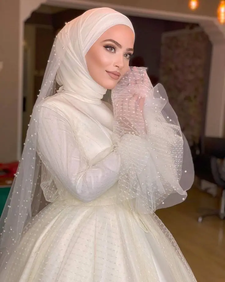 Princess Style Dresses for Hijab Brides