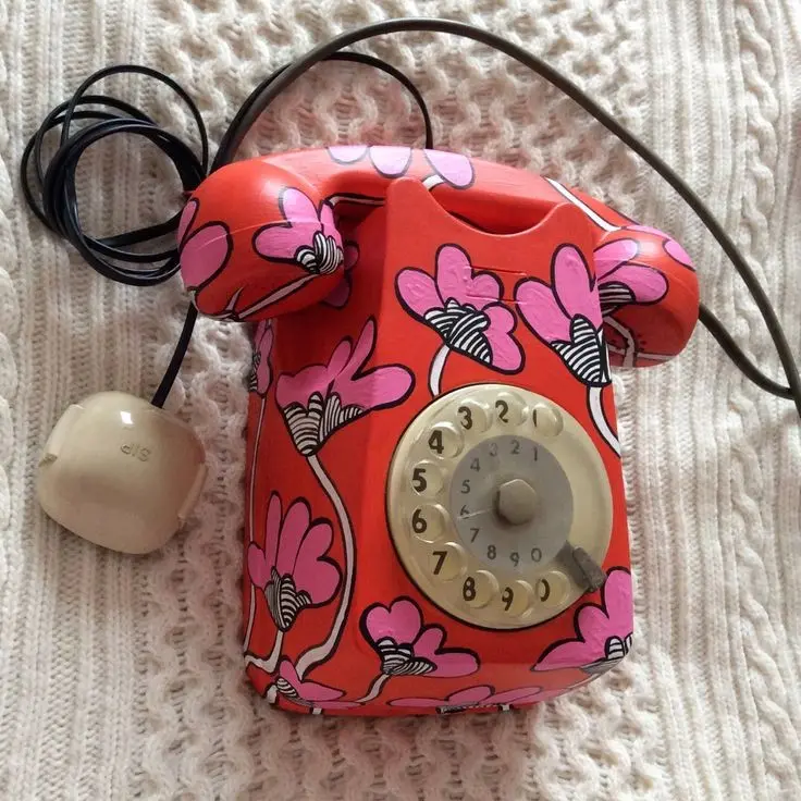 Download 1970s Antique Phone Background