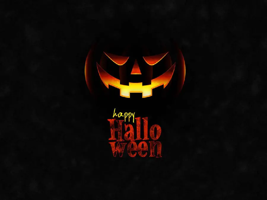 Happy Halloween Text Image for Social Media