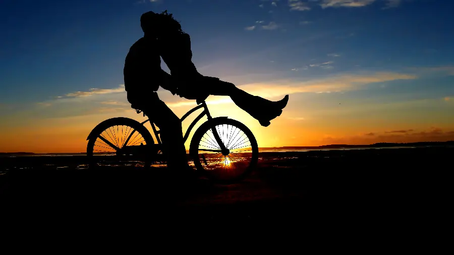Romantic Image with a Bicycle