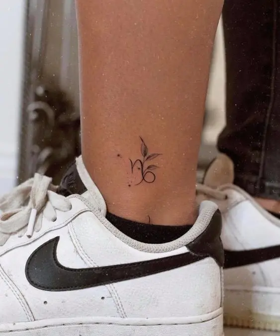 Minimalist Tattoo Design for Ankle