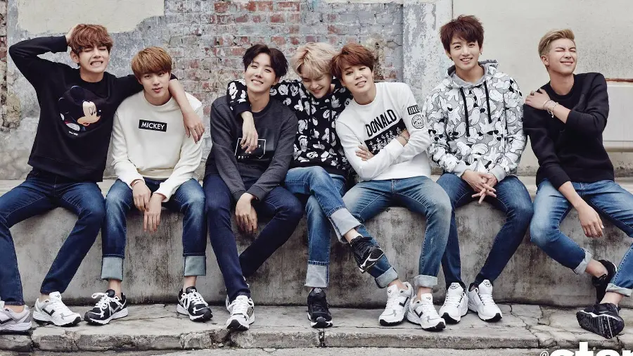 Photos of the K-pop Group BTS