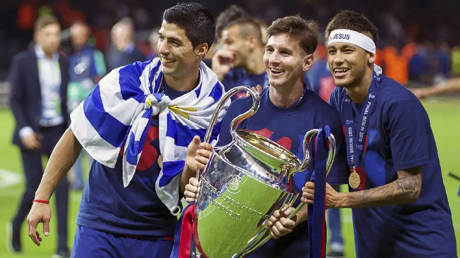 Neymar, Messi, and Suarez Barcelona Photos