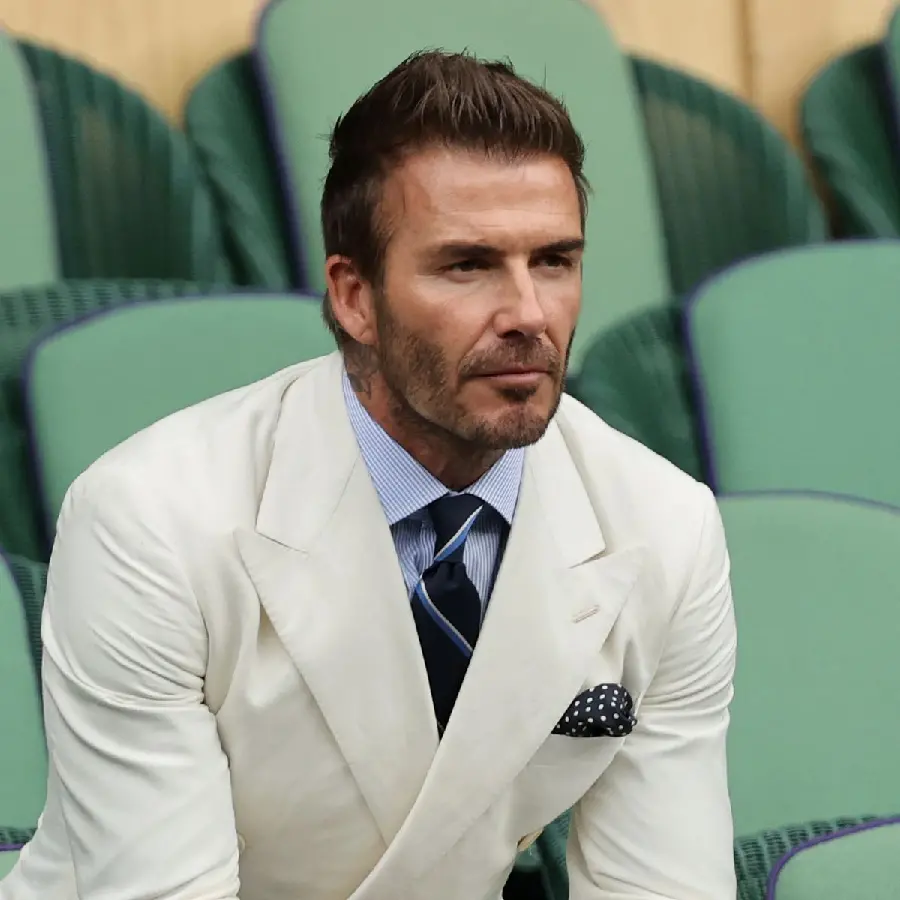 Image of David Beckham Famous Fashionable Footballer