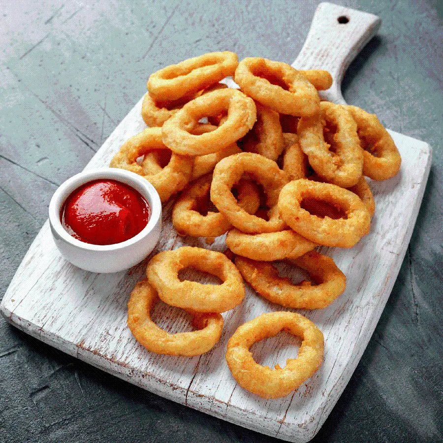 Fried Onion Rings with Recipe and Preparation Guide