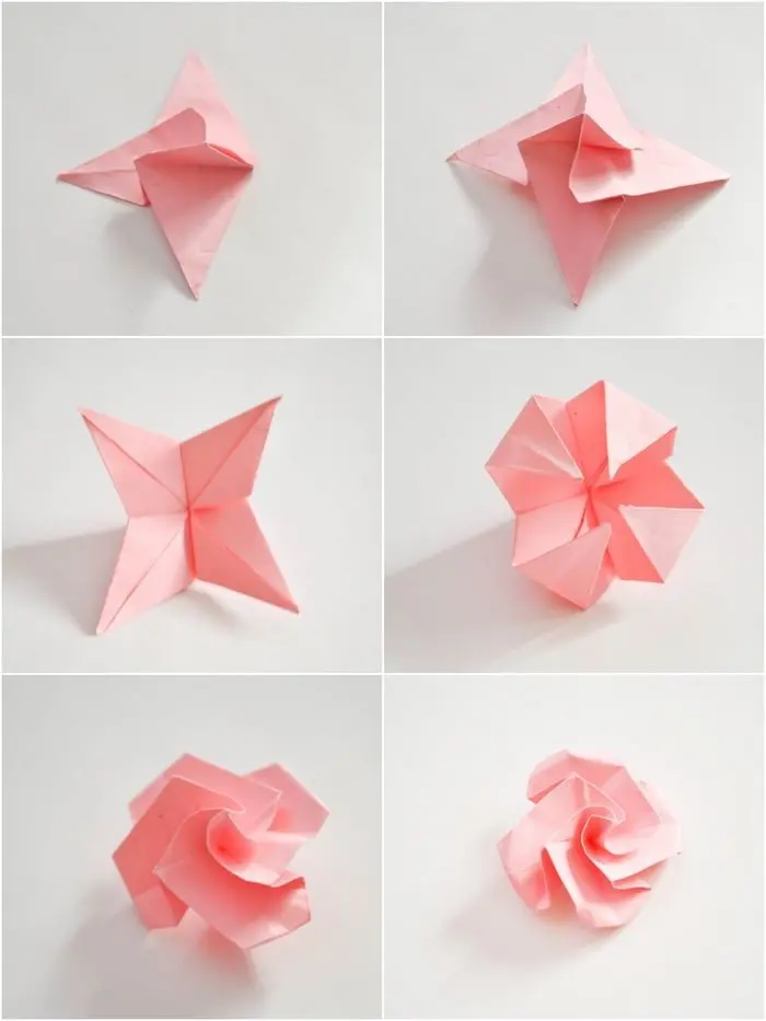 Pink Origami Flower Profile Image
