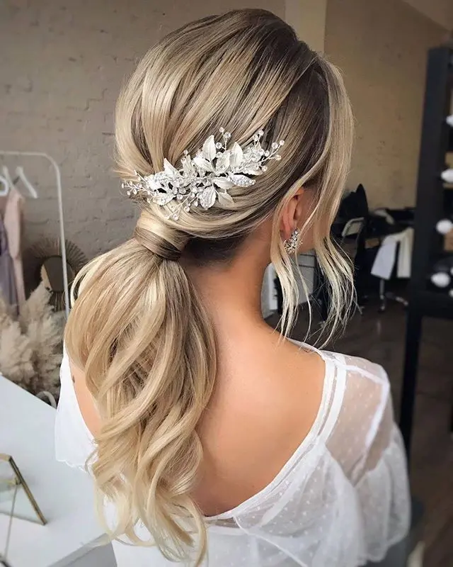 Ponytail Bridal Hairstyle - Unique and Chic