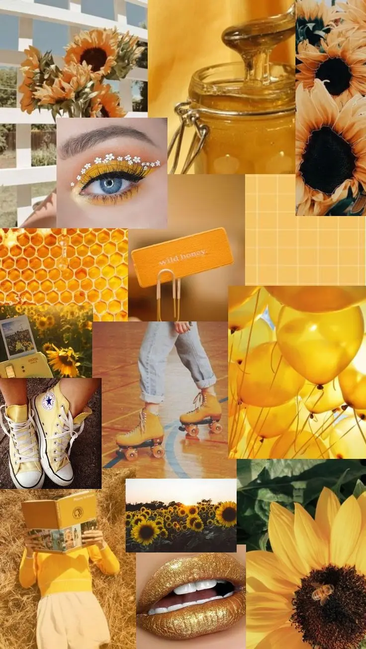 Yellow Mosaic Background for Screenshots