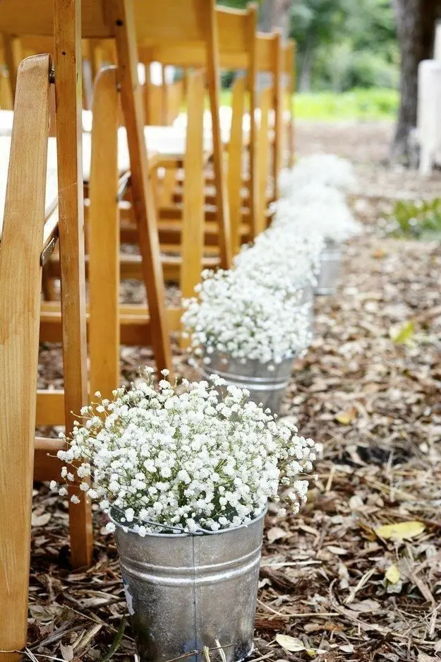 Download HD Background Image of Flower in Iron Buckets